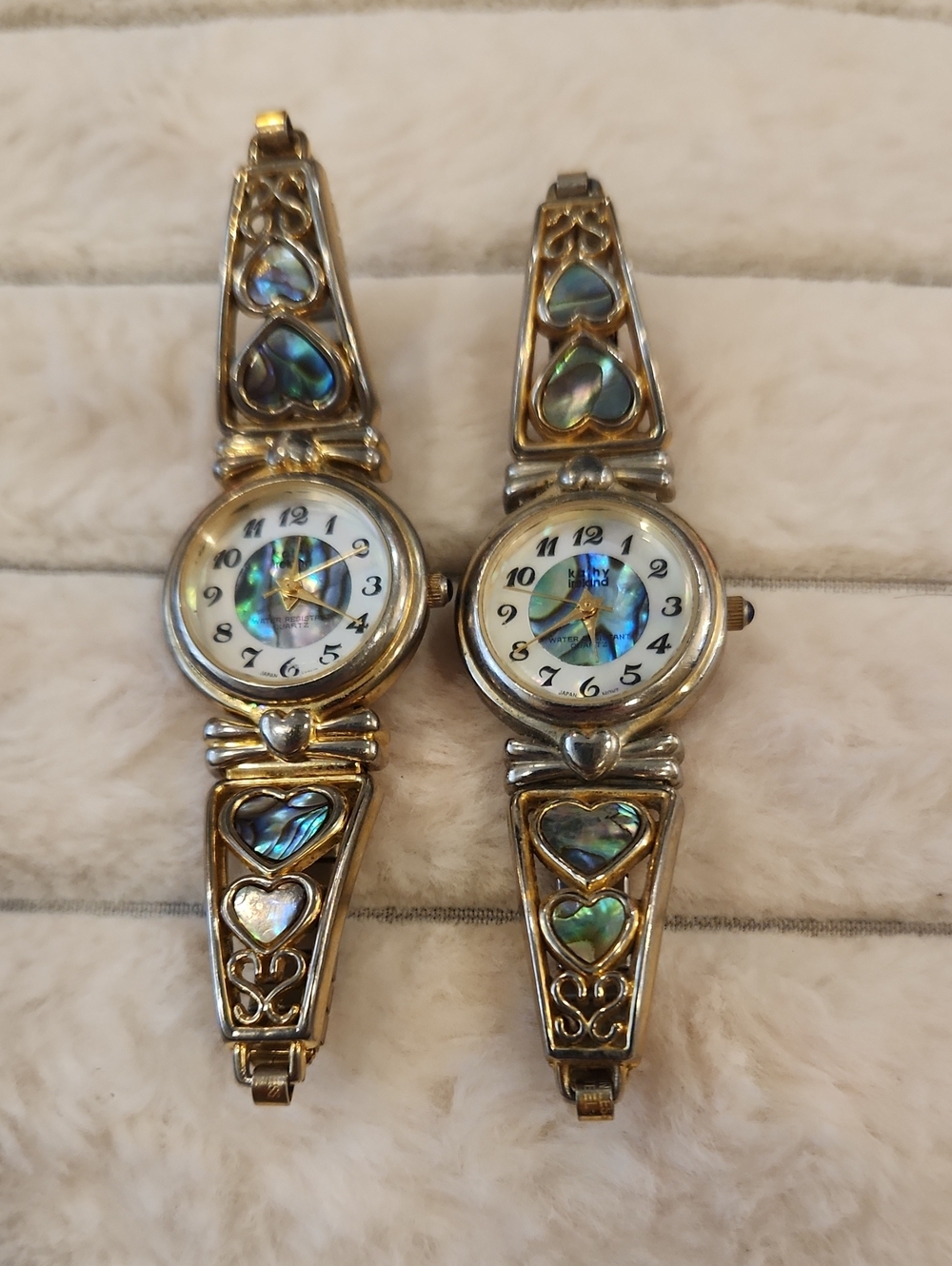 Abalone Heart Accent Silver-Tone Women’s Watch